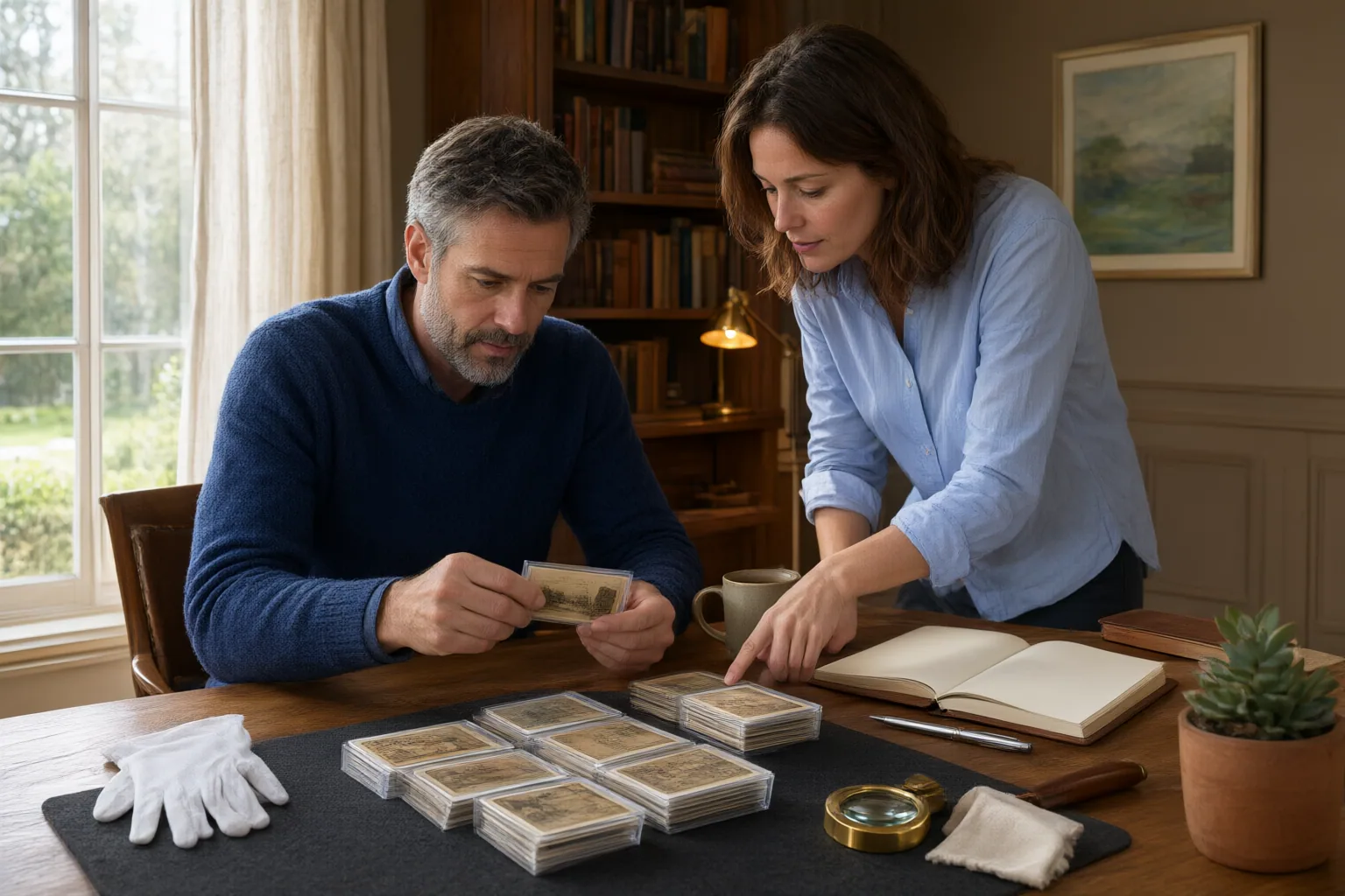 Editorial scene showing practical next steps for Due Diligence Checklist for Buying an Inherited Card Collection