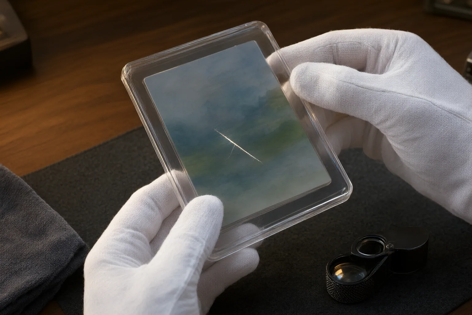 Editorial detail illustrating evidence and decision criteria for How to Check Whether a Scratch Is on a Graded Card or Its Holder