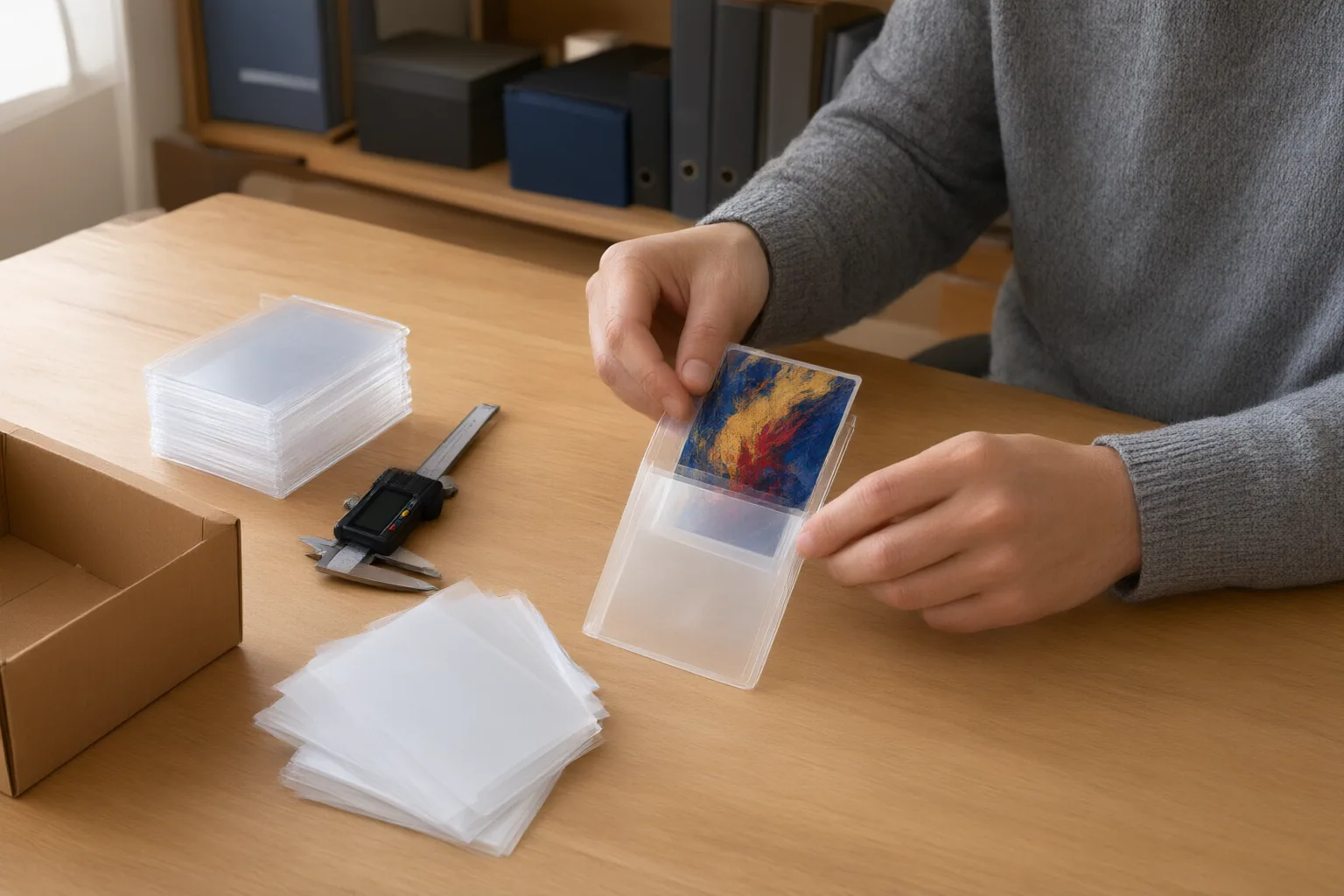 Editorial scene showing practical next steps for How to Choose Trading Card Sleeves for Play, Storage and Shipping