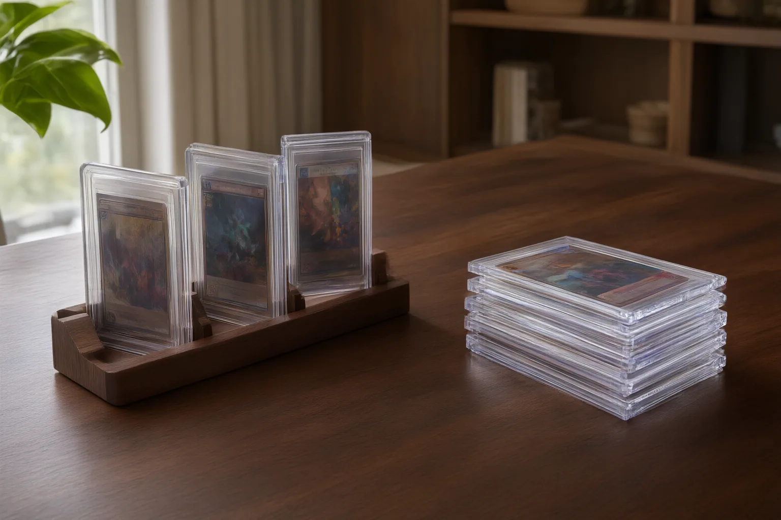 Original editorial hero image for Should Graded Cards Be Stored Upright or Flat?